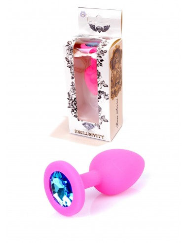 Mały Silikonowy Korek Analny  z Diamentem - Exclusivity - Korki analne silikonowe - 17