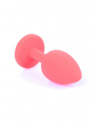 Mały Silikonowy Korek Analny  z Diamentem - Exclusivity - Korki analne silikonowe - 29