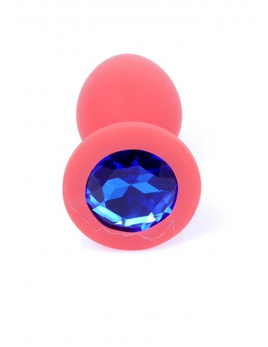 Mały Silikonowy Korek Analny  z Diamentem - Exclusivity - Korki analne silikonowe - 26