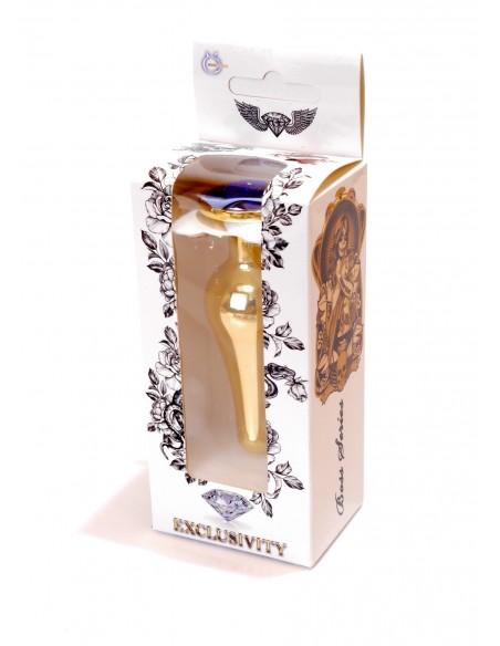 Stalowy Korek Analny z Granatowym Diamentem Exclusivity - Korki analne stalowe - 16