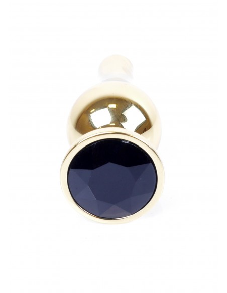 Stalowy Korek Analny z Czarnym Diamentem Exclusivity - Korki analne stalowe - 12