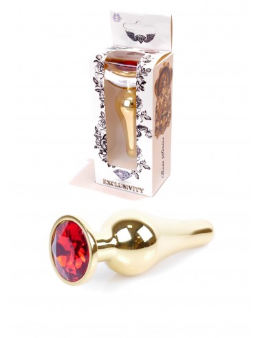 Stalowy Korek Analny z Czerwonym Kryształem Exclusivity - Korki analne stalowe - 10