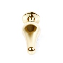 Anatomiczny korek analny ze stali nierdzewnej z różowym kryształem - model Silver BUTT PLUG Rose, 9,5 cm x 3 cm - 12