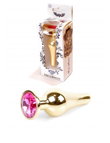 Stalowy Korek Analny z Różowym Diamentem Exclusivity - Korki analne stalowe - 10