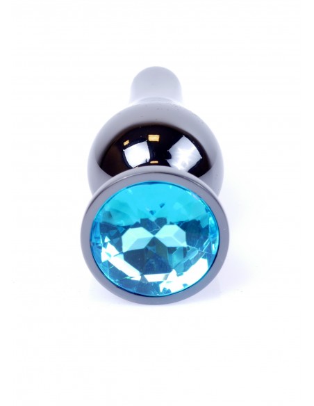 Stalowy Korek Analny z Turkusowym Zdobieniem Exclusivity - Korki analne stalowe - 21