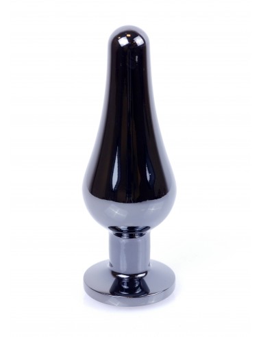 Stalowy Korek Analny z Czarnym Diamentem Exclusivity - Korki analne stalowe - 19