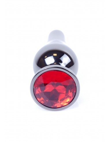Stalowy Korek Analny z Czerwonym Kryształem Exclusivity - Korki analne stalowe - 21