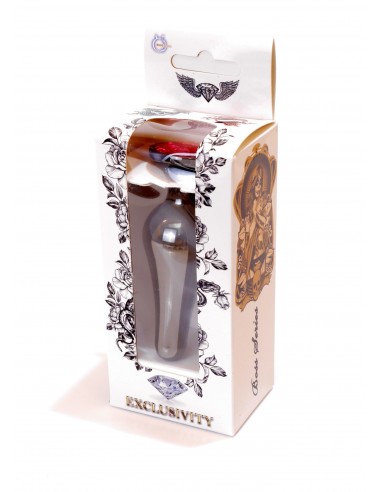 Stalowy Korek Analny z Różowym Diamentem Exclusivity - Korki analne stalowe - 24