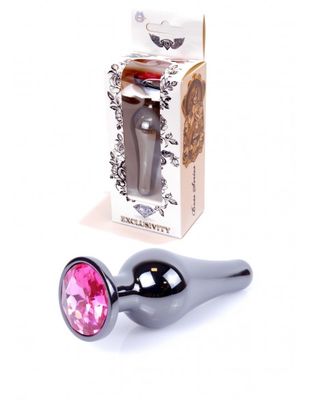 Stalowy Korek Analny z Różowym Diamentem Exclusivity - Korki analne stalowe - 18