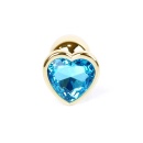 Korek analny Silver Heart Light Blue, stal nierdzewna, dł. 7 cm, śr. 2,7 cm - 11