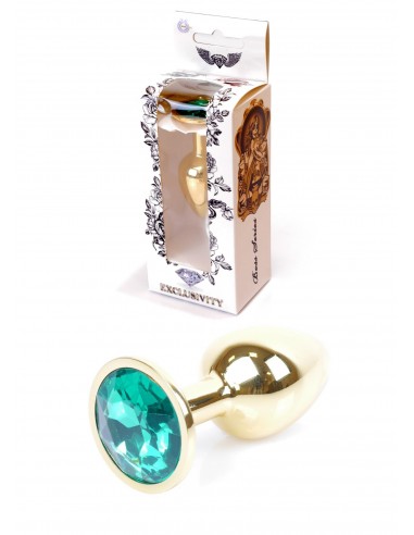 Stalowy Korek Analny Dla Początkujących z Zielonym Diamentem - Korki analne stalowe - 10