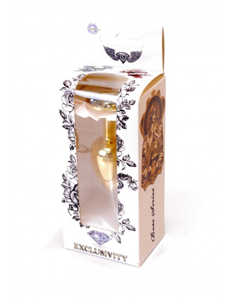 Stalowy Korek Analny Dla Początkujących z Diamentem - Korki analne stalowe - 17