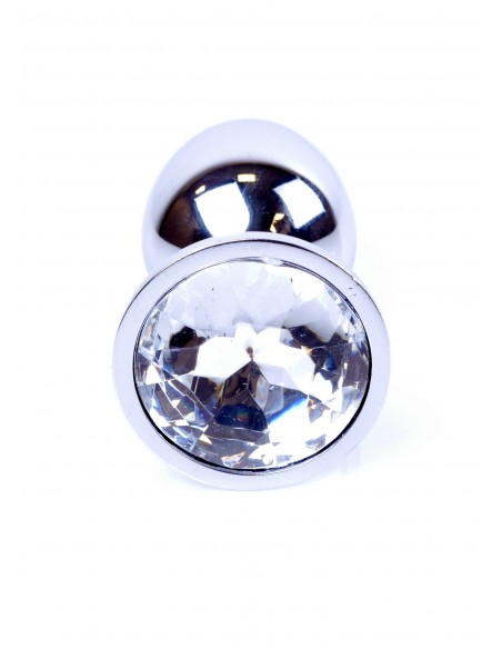 Stalowy Korek Analny Dla Początkujących z Diamentem - Korki analne stalowe - 20