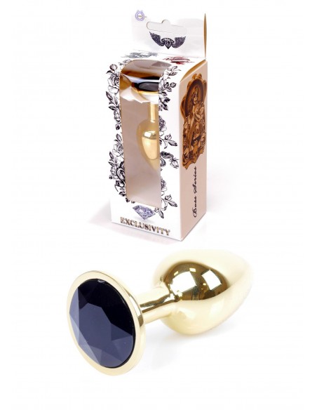 Stalowy Korek Analny Dla Początkujących z Czarnym Diamentem - Korki analne stalowe - 10