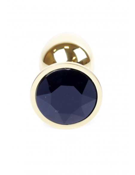 Stalowy Korek Analny Dla Początkujących z Czarnym Diamentem - Korki analne stalowe - 11