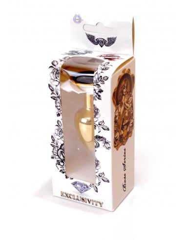 Stalowy Korek Analny Dla Początkujących z Czarnym Diamentem - Korki analne stalowe - 17