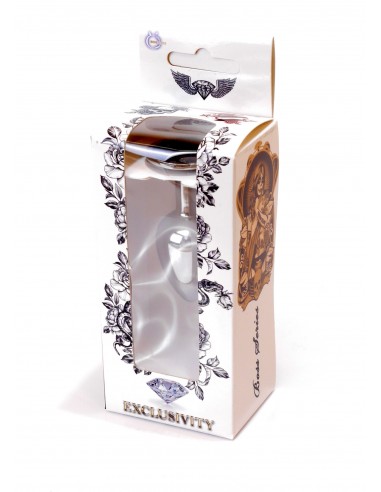 Stalowy Korek Analny Dla Początkujących z Czarnym Diamentem - Korki analne stalowe - 26