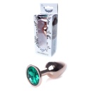 Biżuteria analna Plug-Jewellery Green - stal nierdzewna, anatomiczny kształt, długość 7 cm, średnica 2,7 cm - 28