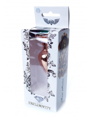 Stalowy Korek Analny Dla Początkujących z Zielonym Diamentem - Korki analne stalowe - 34