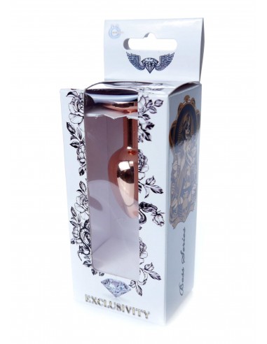 Stalowy Korek Analny Dla Początkujących z Czarnym Diamentem - Korki analne stalowe - 34