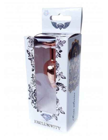 Stalowy Korek Analny Dla Początkujących z Czarnym Diamentem - Korki analne stalowe - 34