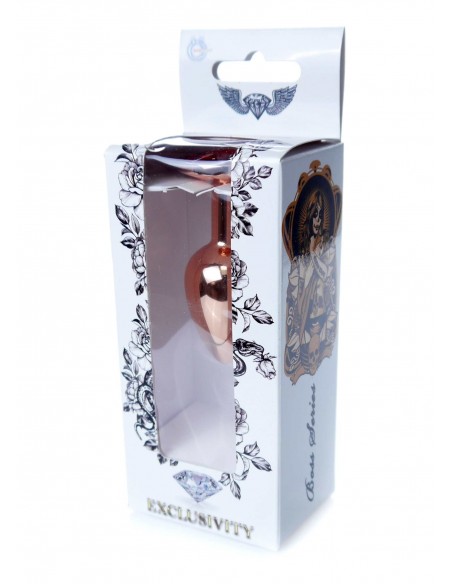 Stalowy Korek Analny Dla Początkujących z Czerwonym Diamentem - Korki analne stalowe - 34