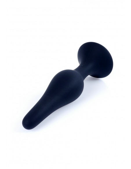 Duży Korek Analny z Przyssawką Dla Początkujących - Czarny lub Fioletowy - Korki analne silikonowe - 10