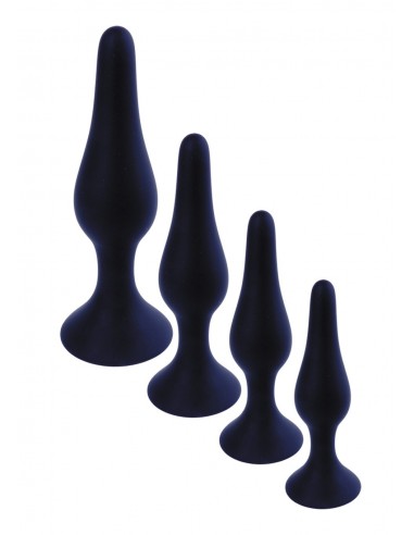 Duży Korek Analny z Przyssawką Dla Początkujących - Czarny lub Fioletowy - Korki analne silikonowe - 11