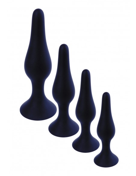 Bardzo Duży Korek Analny z Przyssawką Dla Początkujących - Czarny lub Fioletowy - Korki analne silikonowe - 11