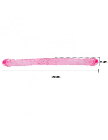 Ultra Długie Realistyczne Podwójne Dildo Elastyczne 44 cm - Dilda podwójne - 7