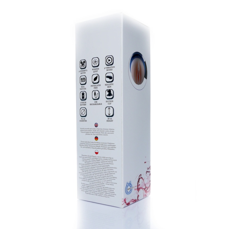 Masturbator męski Vagina Delight 9-funkcyjny z przyssawką 27,5 cm - 5