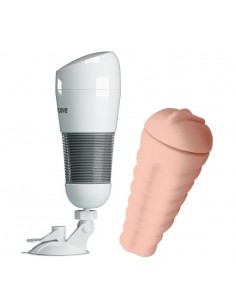 Baw Się Bez Użycia Rąk Masturbator Fleshlight Biały - Masturbatory i Sztuczne pochwy - 1 2