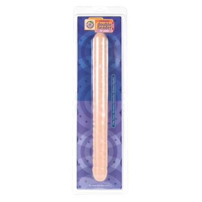 Dildo podwójne Double Header Flesh elastyczne 45 cm - 1