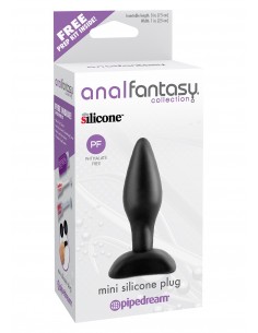 Korek Analny Mini Silicone Plug Black - Małe Korki Analne - 2 2