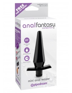 Zatyczka Analna z Wibracjami Mini Anal Teazer Black - Kulki i korki analne wibrujące - 1