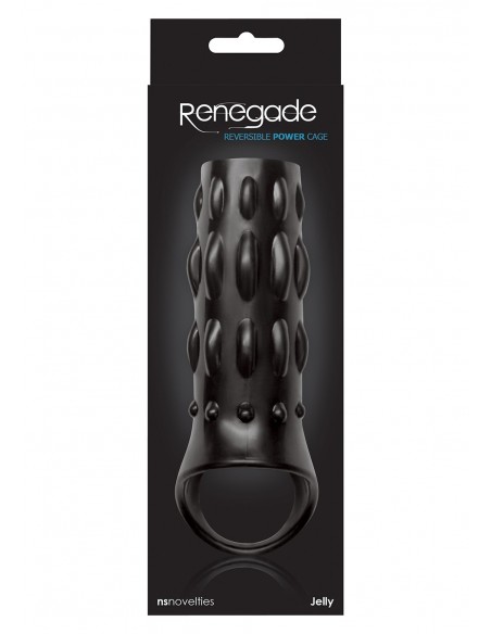 Nakładka na penisa RENEGADE REV. POWER CAGE BLACK - Przedłużki i nakładki na penisa - 2