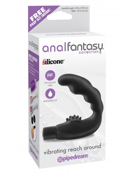 Plug/prostata-VIBRATING REACH AROUND BLACK - Masażery i stymulatory prostaty - 1