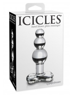 Dildo-ICICLES NO 47 CLEAR - Korki analne szklane - 1 2