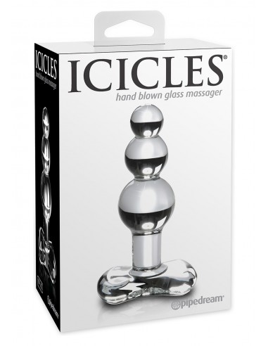 Dildo-ICICLES NO 47 CLEAR - Korki analne szklane - 2