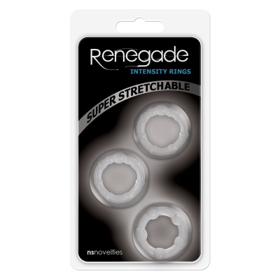 Pierścienie erekcyjne Stamina Rings Transparent z wypustkami – 3 rozmiary (średnica wewnętrzna 3,5–5 cm) - 1