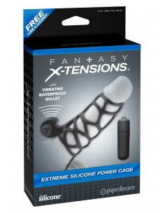 Nakładka na penisa FX EXTREME SILICONE POWER CAGE - Przedłużki i nakładki na penisa - 1 2