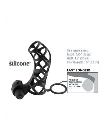 Nakładka na penisa FX EXTREME SILICONE POWER CAGE - Przedłużki i nakładki na penisa - 3