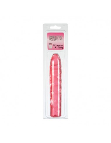 Dildo-TRANSLUCENCE 7.5 JR DONG RED - Dilda żelowe - 2