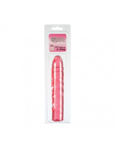 Dildo-TRANSLUCENCE 7.5 JR DONG RED - Dilda żelowe - 2