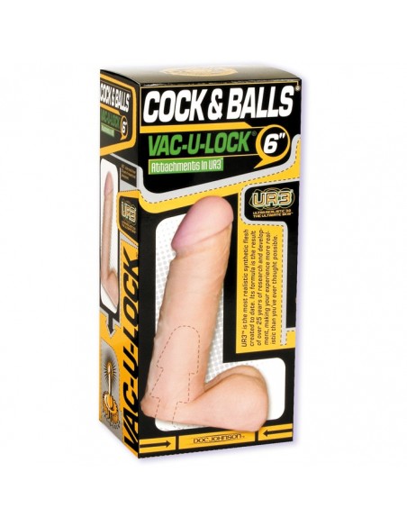 Dildo-VAC U LOCK 6 INCH UR3 COCK FLESH - Przedłużki i nakładki na penisa - 2
