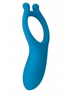 Wibrujący Pierścień Na Penisa Hero Couples C-Ring Blue - Pierścienie erekcyjne wibrujące - 1