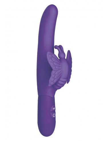 Wibrator 10 Funct Fluttering Butterfly Purple - WIBRATORY EKSKLUZYWNE - 1