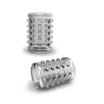 Nakładka na penisa STAY HARD COCK SLEEVE 02 CLEAR - 1 2
