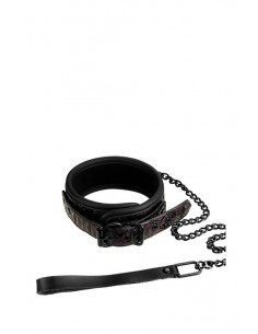 BDSM Blaze Collar And Leash Purple - Chokery, obroże i smycze - 1 2