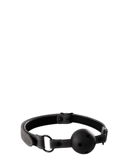 Knebel-RENEGADE BONDAGE BALL GAG BLACK - Kneble do ust - 2
